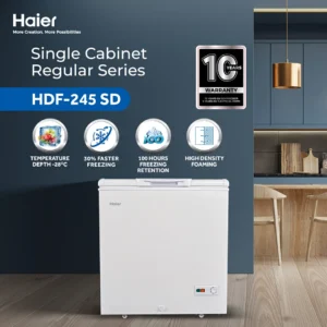 HDF-245 - 8.6 CFT Single Door Regular Deep Freezer