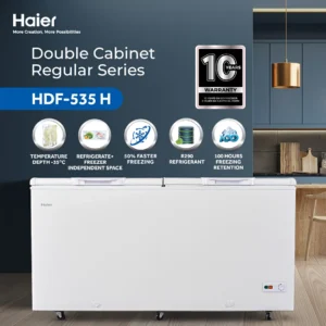 HDF-535 - 19 CFT Double Door Regular Deep Freezer