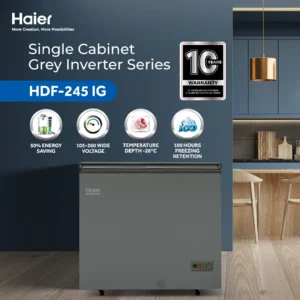 Haier Single-Door - HDF-245 IG - Inverter Series Deep Freezer