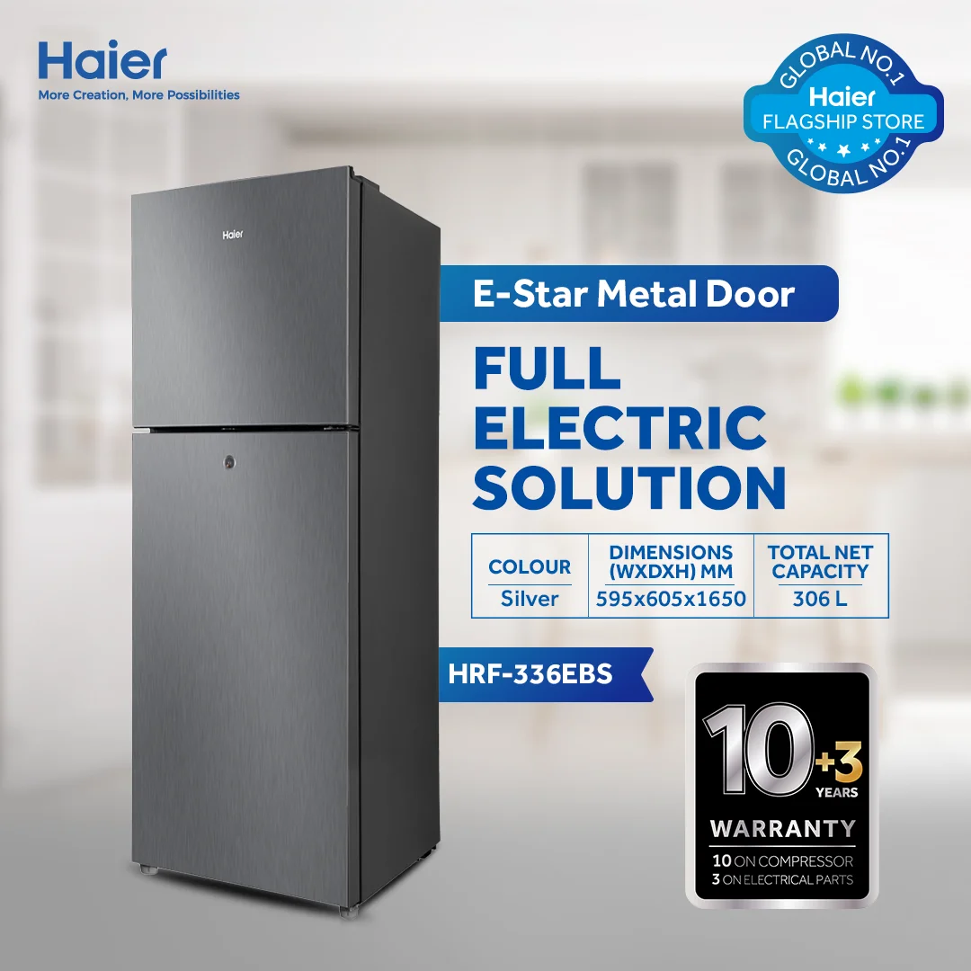 HRF-336 EBS/EBD -12CFT E-Star Metal Door Refrigerator
