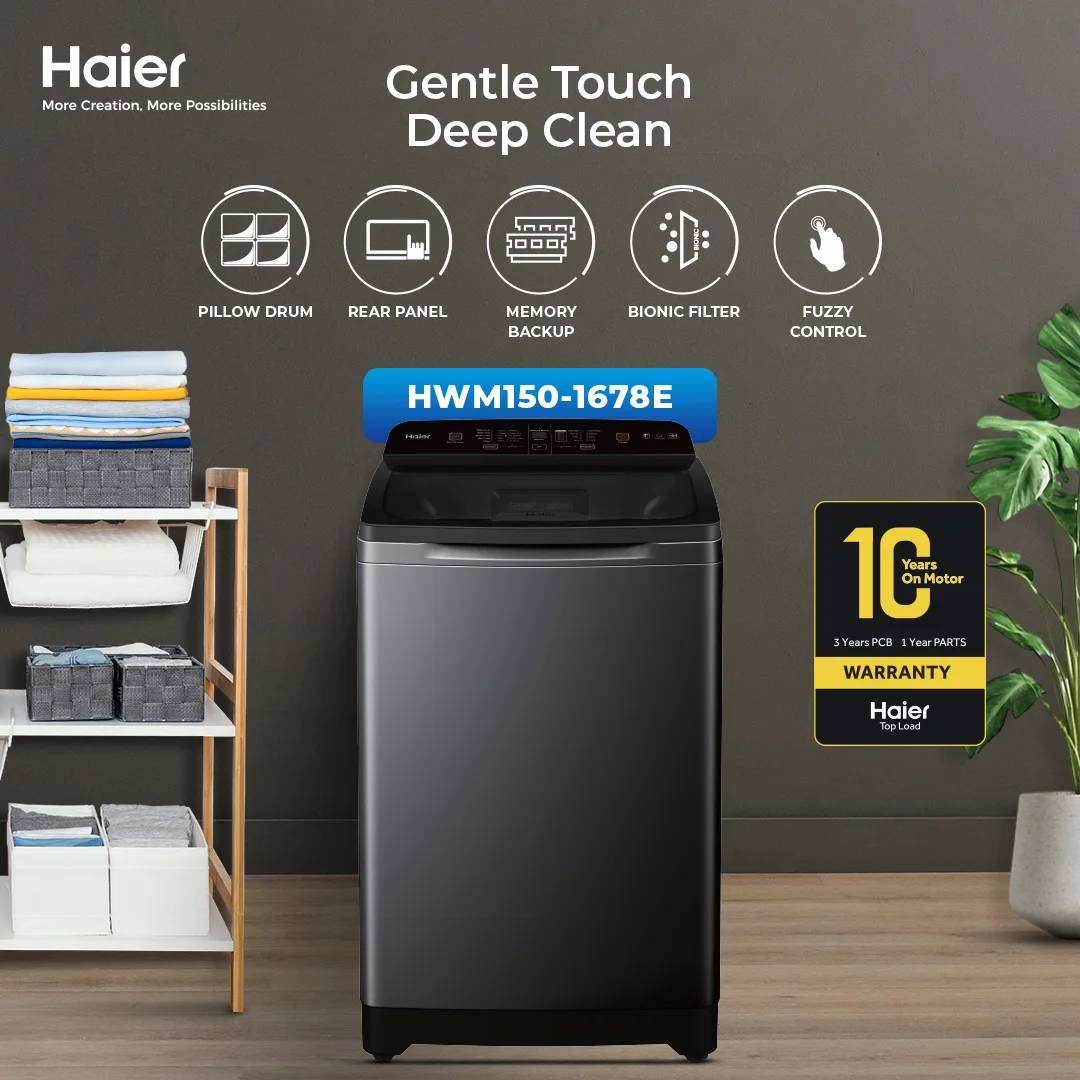 Haier 15KG Fully Automatic Top Load Washer