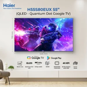 Haier H55S80EUX-4K QLED Google TV Best Price In Pakistan