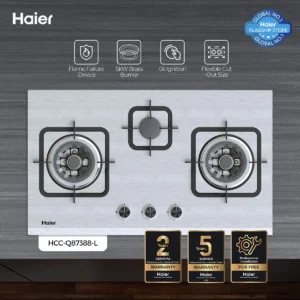 Haier HCC-Q87388-L Built-In LPG Gas Hob