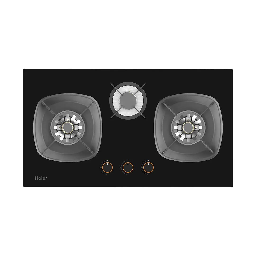 Haier HCC-Q88396B-L Premium LPG Gas Hob front view