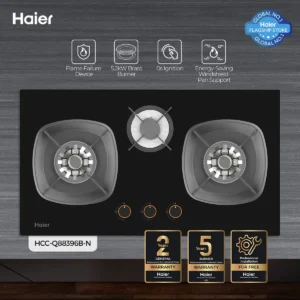 Haier HCC-Q88396B-N Premium Natural Gas Hob