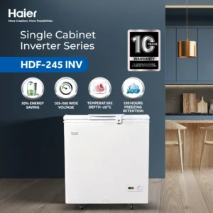 Haier HDF-245INV 8.6 CFT Single Door Inverter Deep Freezer first view