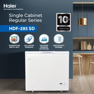 Haier HDF-285SD 10 CFT Single Door Deep Freezer