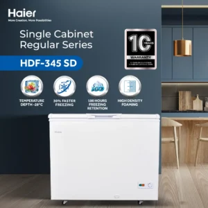 Haier HDF-345SD 12 CFT Single Door Deep Freezer second view