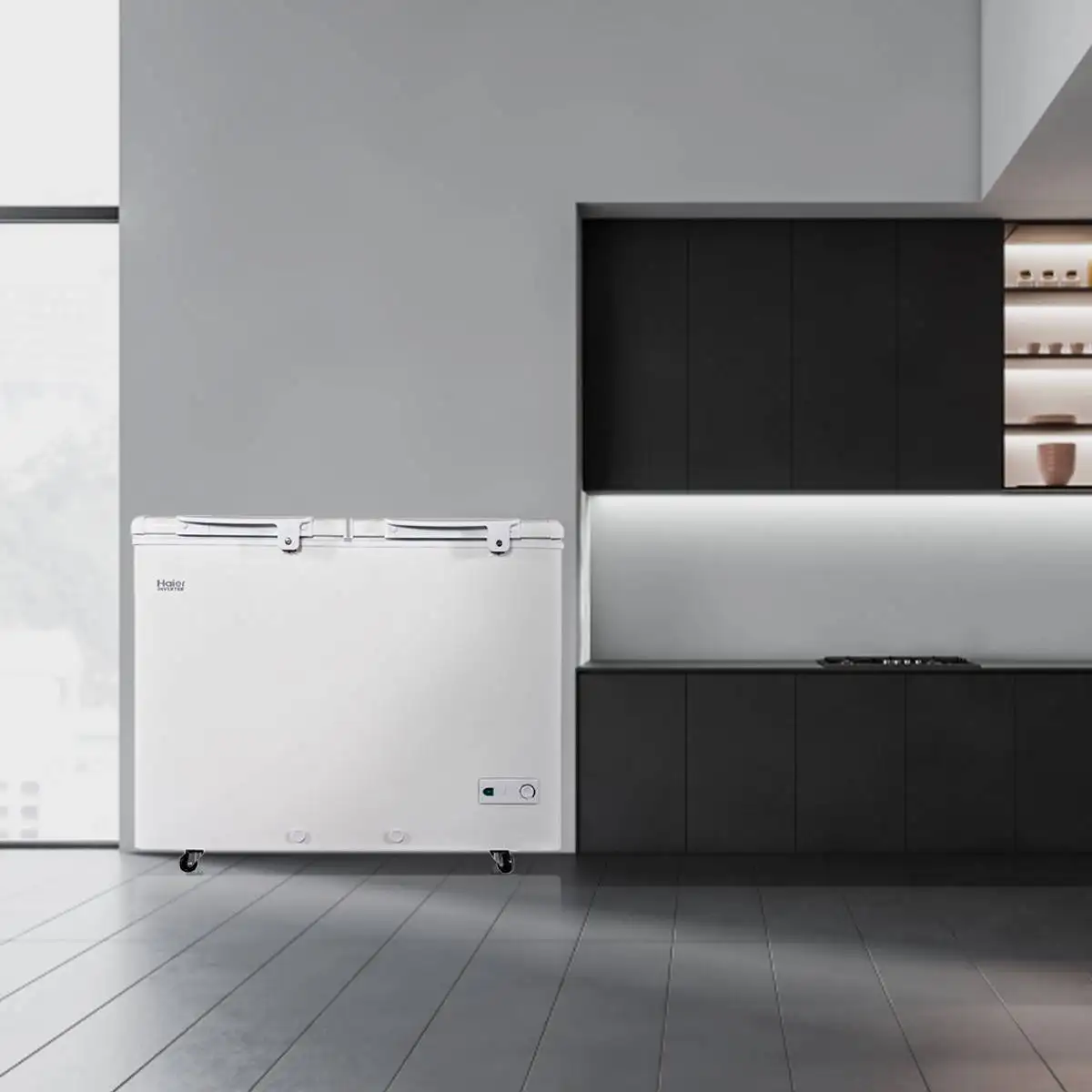 Haier HDF-385INV 13.6 CFT Double Door Inverter Deep Freezer - Image 4