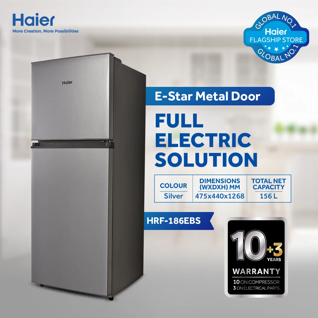 Haier HRF-186 EBS Refrigerator – 6.5 CFT Metal Door second view