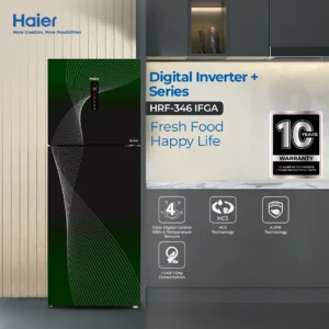 Haier HRF-316 IFGA Refrigerator – 11 CFT Digital Inverter