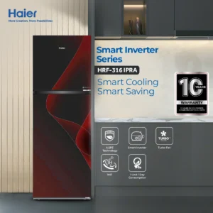 Haier HRF-316 IPRA Refrigerator – 11 CFT Smart Inverter