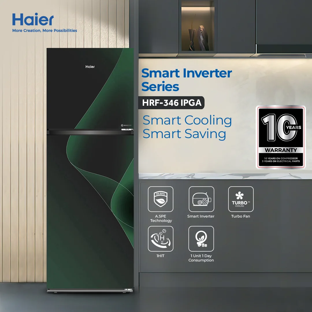 Haier HRF-346 IPRA Refrigerator – 12 CFT Smart Inverter - Image 2