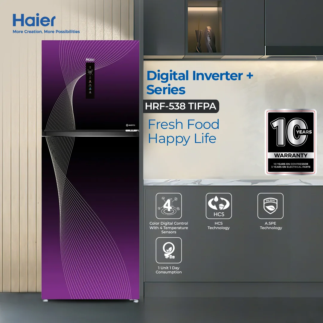 Haier HRF-538 IFRA Refrigerator – 19 CFT Digital Inverter second features