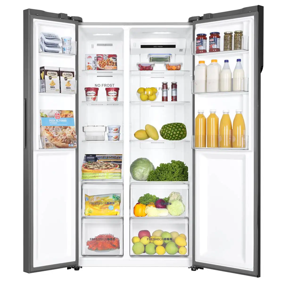 Haier HRF-622ICG Refrigerator – 22 CFT Side by Side Digital Inverter