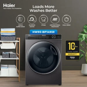 Haier HW90-BP14959S8 9KG Front Load Automatic Washing Machine