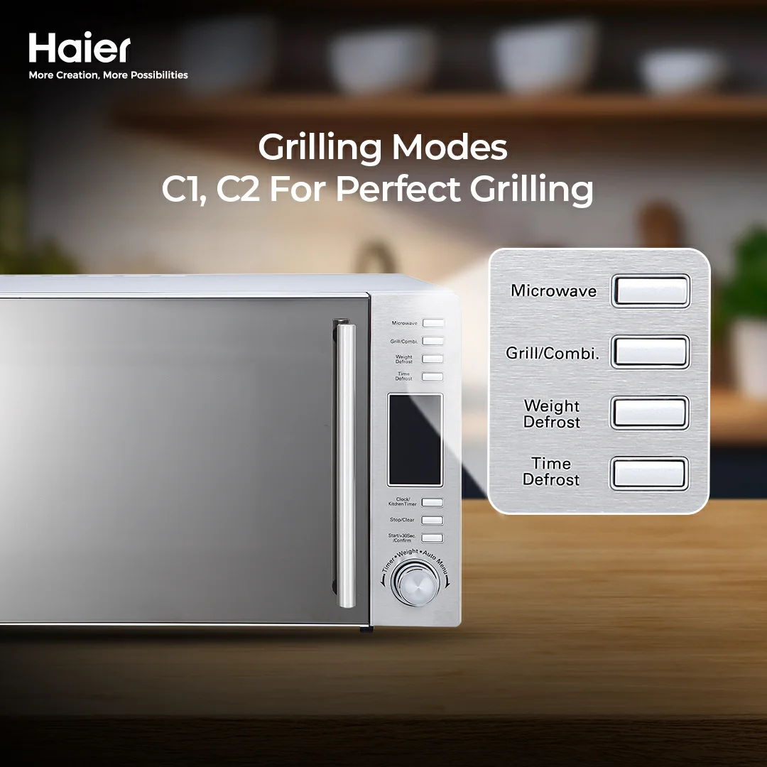 Haier HMW-32300S 32L Grill Microwave third view