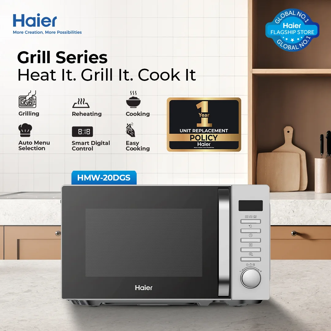 Haier HMW-20DGS 20L Digital Grill Microwave
