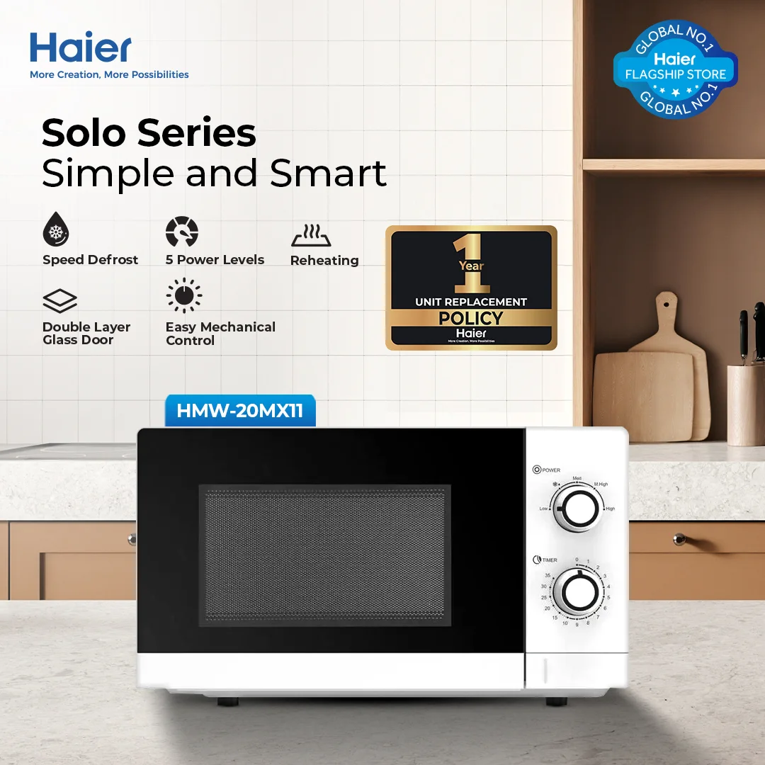 Haier HMW-20MX11 20L Solo Microwave Oven
