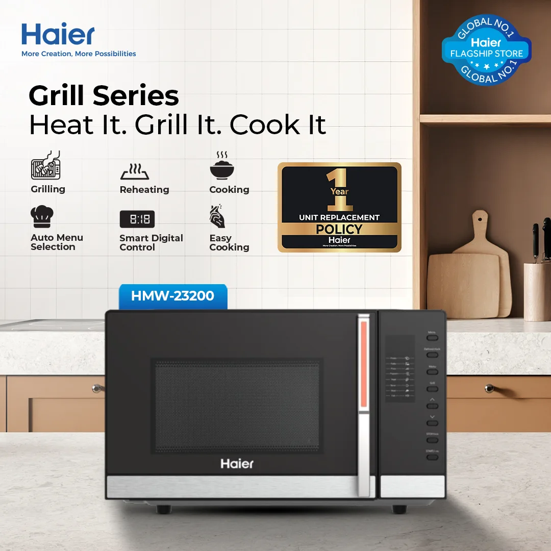 Haier HMW-23200 23L Digital Grill Microwave